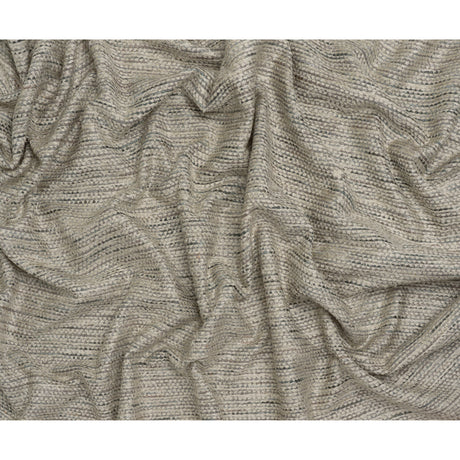 Recycled Olefin and Acrylic Upholstery Boucle and Chenille Tweed - Platinum Stripes - Virginia Collection