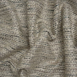Recycled Olefin and Acrylic Upholstery Boucle and Chenille Tweed - Platinum Stripes - Virginia Collection