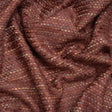 Recycled Olefin and Acrylic Upholstery Boucle and Chenille Tweed - Sangria Stripes - Virginia Collection