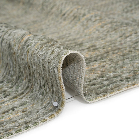 Recycled Olefin and Acrylic Upholstery Boucle and Chenille Tweed - Seaglass Stripes - Virginia Collection