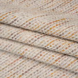 Recycled Olefin and Acrylic Upholstery Boucle and Chenille Tweed - Turmeric Root Stripes - Virginia Collection
