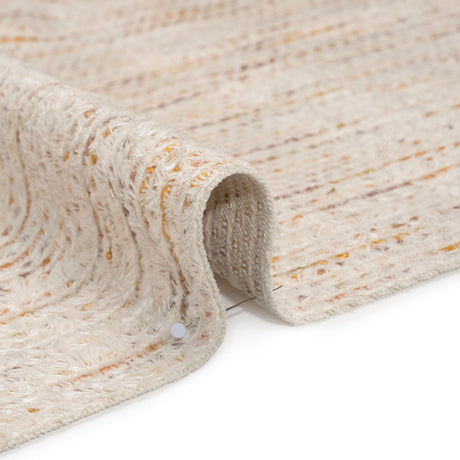 Recycled Olefin and Acrylic Upholstery Boucle and Chenille Tweed - Turmeric Root Stripes - Virginia Collection