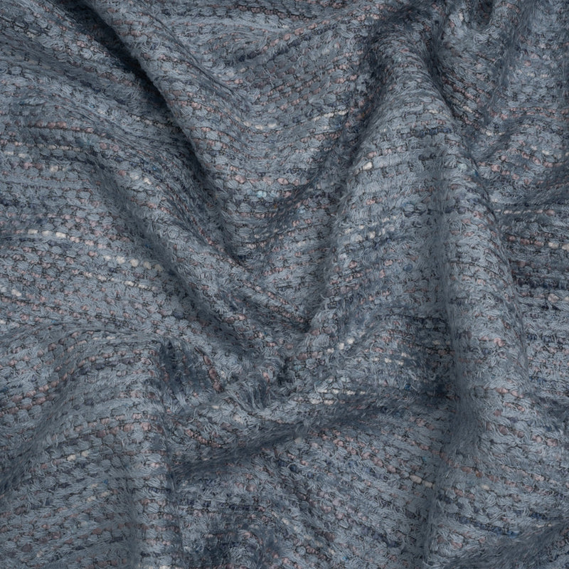 Recycled Olefin and Acrylic Upholstery Boucle and Chenille Tweed - Whisper Stripes - Virginia Collection
