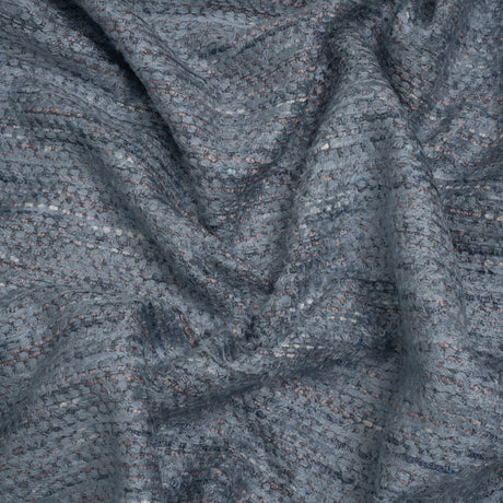 Recycled Olefin and Acrylic Upholstery Boucle and Chenille Tweed - Whisper Stripes - Virginia Collection