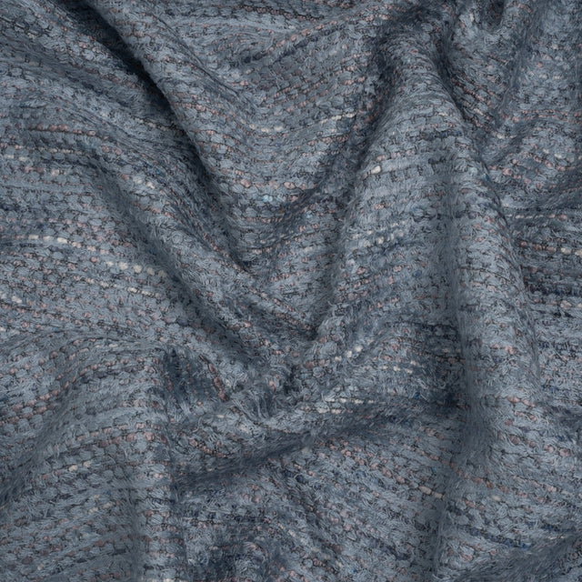 Recycled Olefin and Acrylic Upholstery Boucle and Chenille Tweed - Whisper Stripes - Virginia Collection