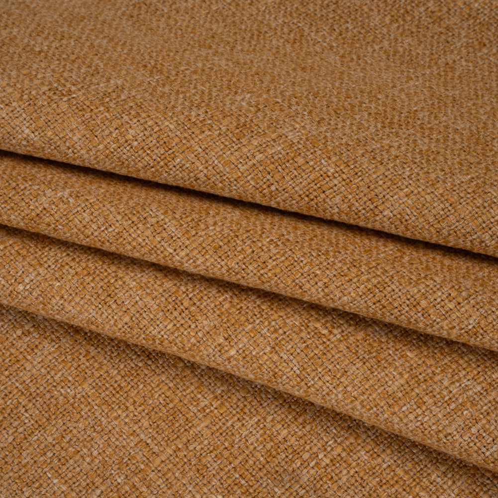 Polyester and Linen Textured Upholstery Woven - Apricot - Georgia Collection