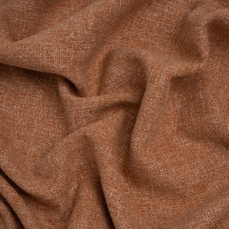Polyester and Linen Textured Upholstery Woven - Guava - Georgia Collection