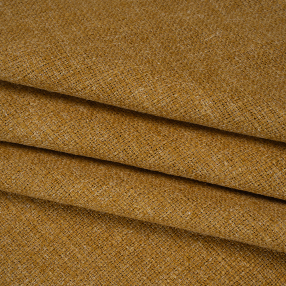 Polyester and Linen Textured Upholstery Woven - Honey - Georgia Collection
