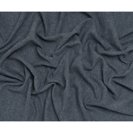 Polyester and Linen Textured Upholstery Woven - Indigo - Georgia Collection