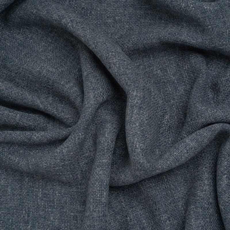 Polyester and Linen Textured Upholstery Woven - Indigo - Georgia Collection