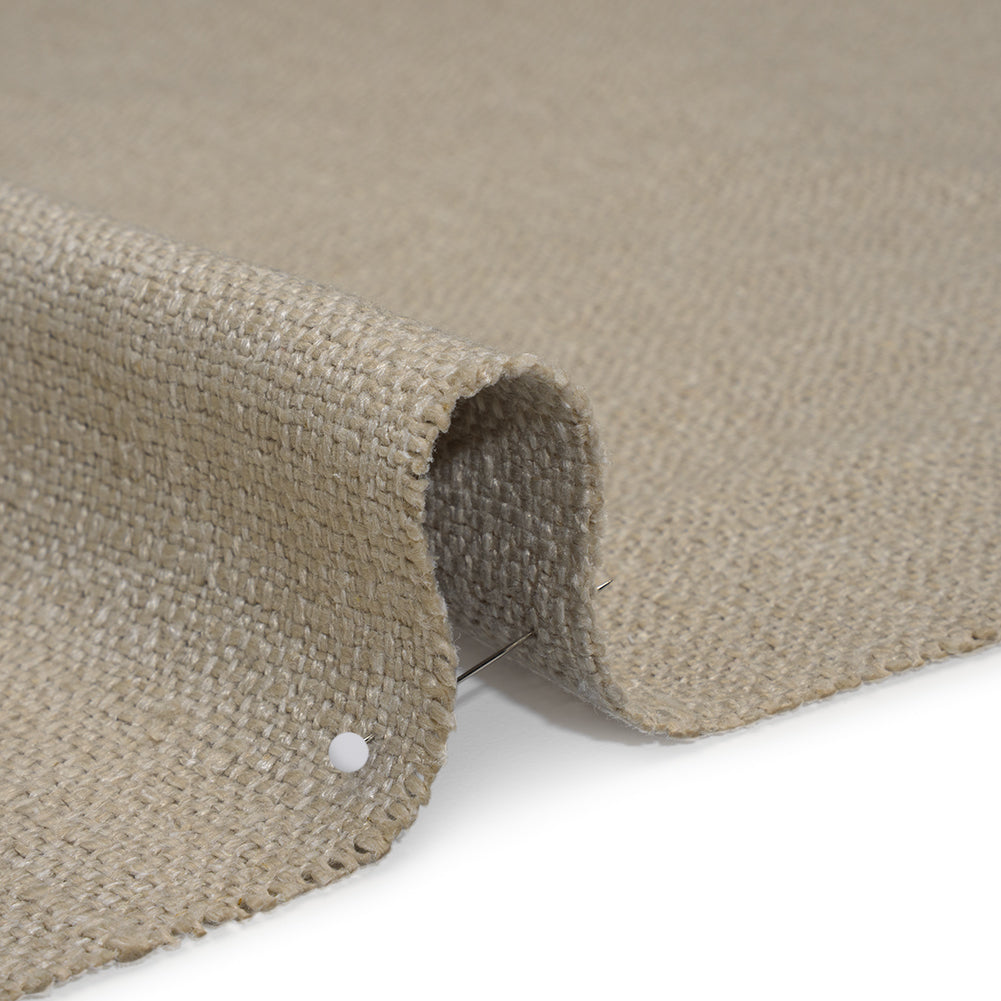 Polyester and Linen Textured Upholstery Woven - Linen - Georgia Collection