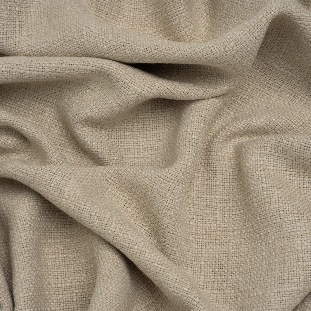 Polyester and Linen Textured Upholstery Woven - Linen - Georgia Collection