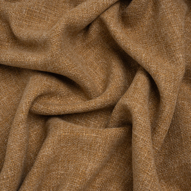 Polyester and Linen Textured Upholstery Woven - Pecan - Georgia Collection