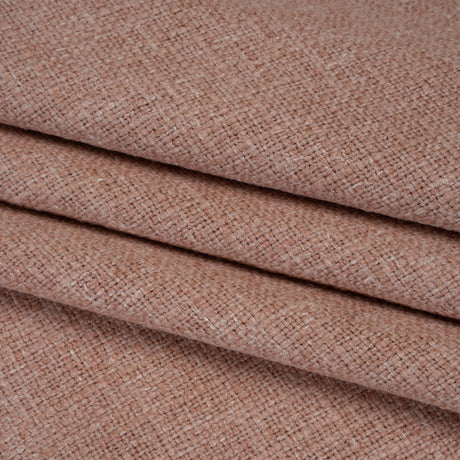 Polyester and Linen Textured Upholstery Woven - Pink Sand - Georgia Collection