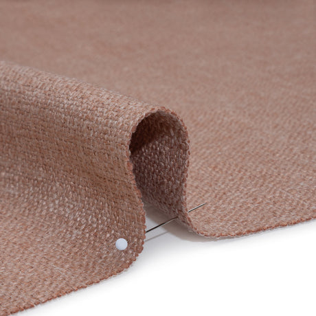 Polyester and Linen Textured Upholstery Woven - Pink Sand - Georgia Collection