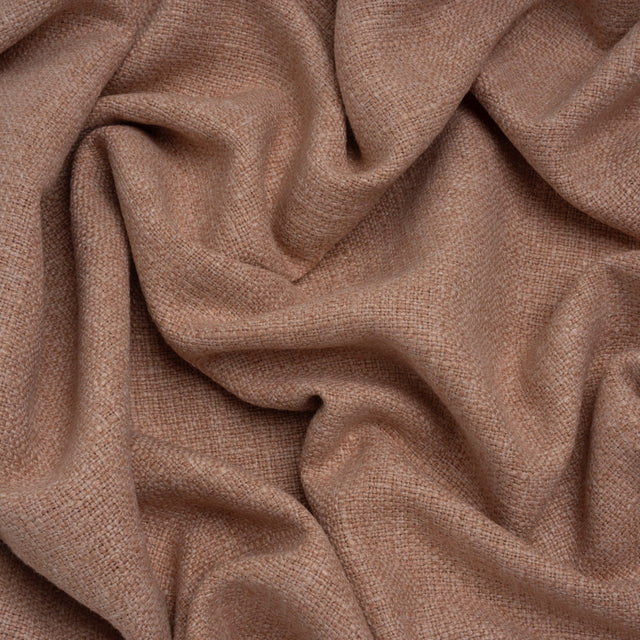 Polyester and Linen Textured Upholstery Woven - Pink Sand - Georgia Collection
