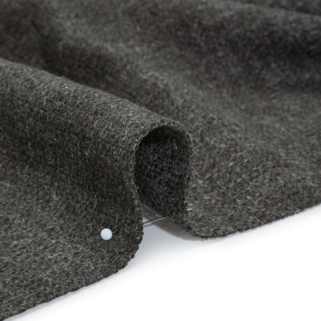 Polyester and Linen Textured Upholstery Woven - Smoke - Georgia Collection