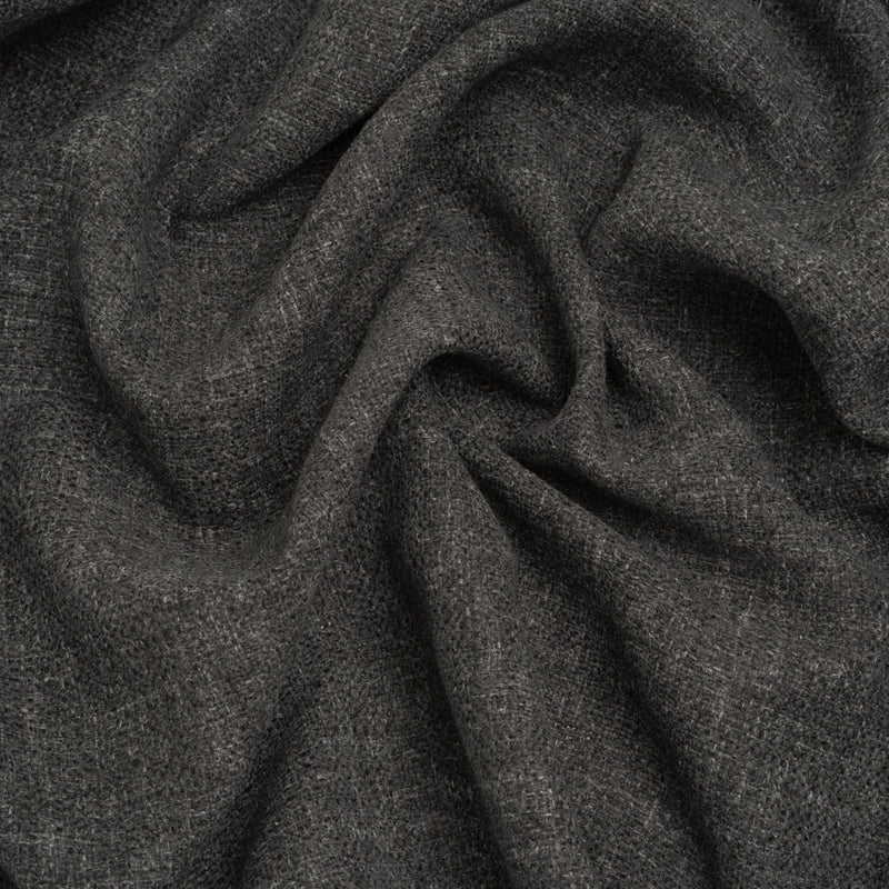 Polyester and Linen Textured Upholstery Woven - Smoke - Georgia Collection