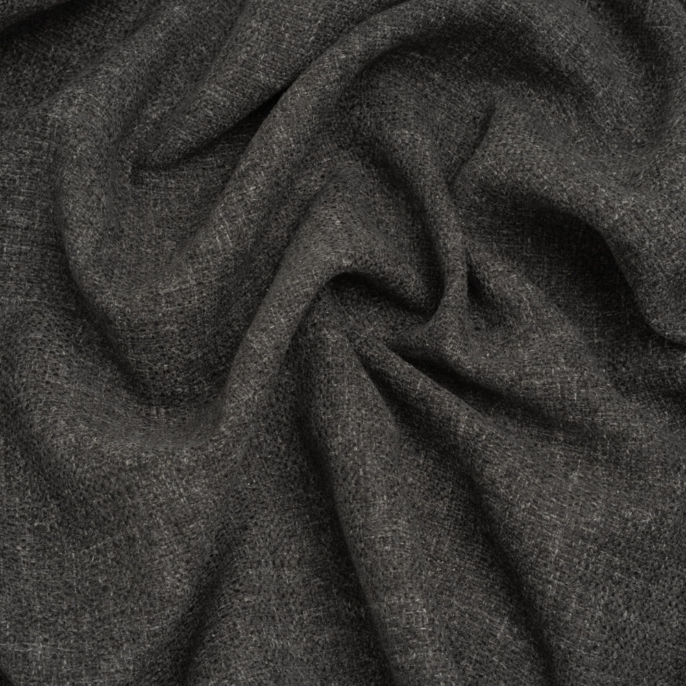 Polyester and Linen Textured Upholstery Woven - Smoke - Georgia Collection