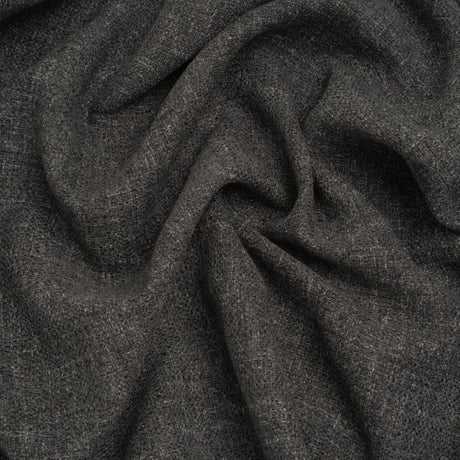 Polyester and Linen Textured Upholstery Woven - Smoke - Georgia Collection