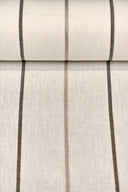 1 Yard Linen Novelty Herringbone Yarn Dyed Stripe Fabric Softened Color 54" Width