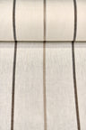 1 Yard Linen Novelty Herringbone Yarn Dyed Stripe Fabric Softened Color 54" Width