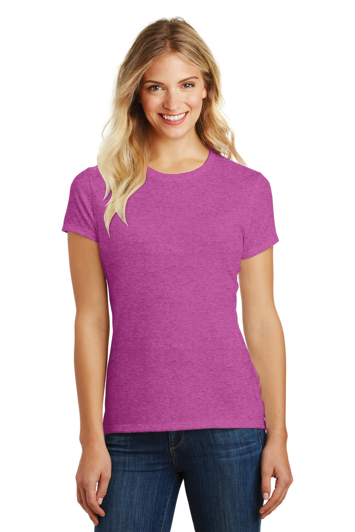 District ® Women's Perfect Blend® CVC Tee. DM108L