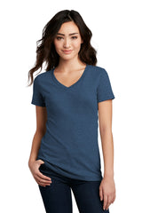 District® Women's Perfect Blend® CVC V-Neck Tee. DM1190L