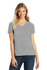 District® Women's Perfect Blend® CVC V-Neck Tee. DM1190L