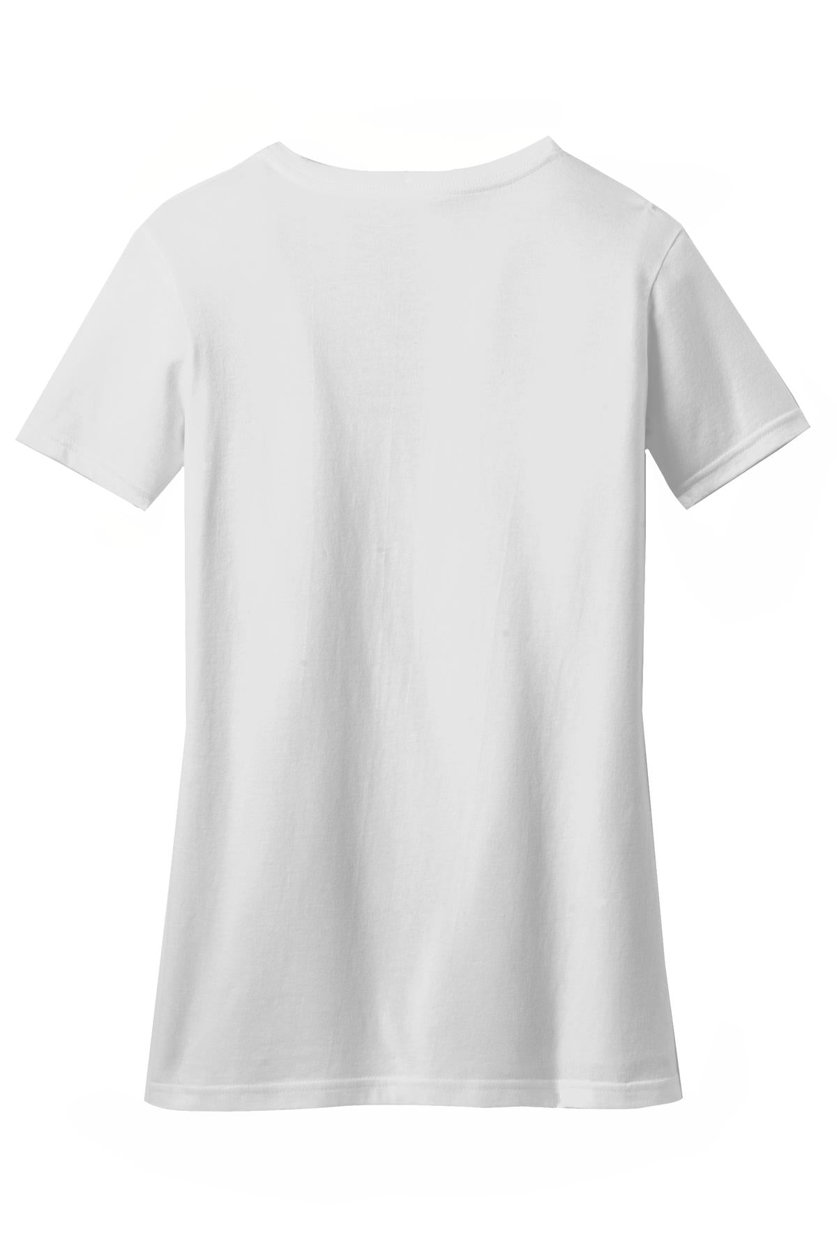 District® Women's Perfect Blend® CVC V-Neck Tee. DM1190L