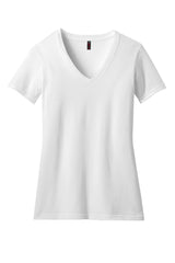 District® Women's Perfect Blend® CVC V-Neck Tee. DM1190L