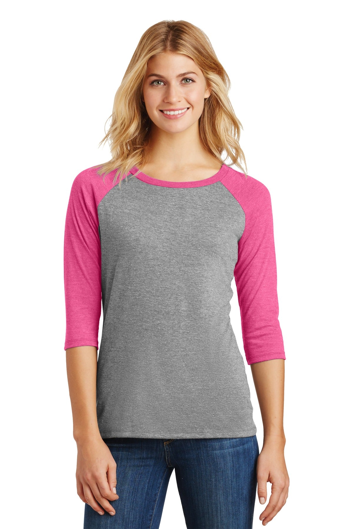 District® Women's Perfect Tri® 3/4-Sleeve Raglan