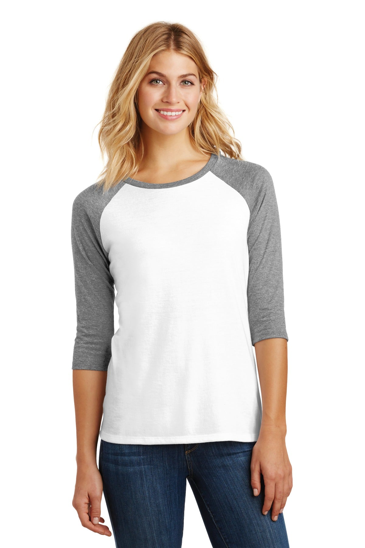 District® Women's Perfect Tri® 3/4-Sleeve Raglan