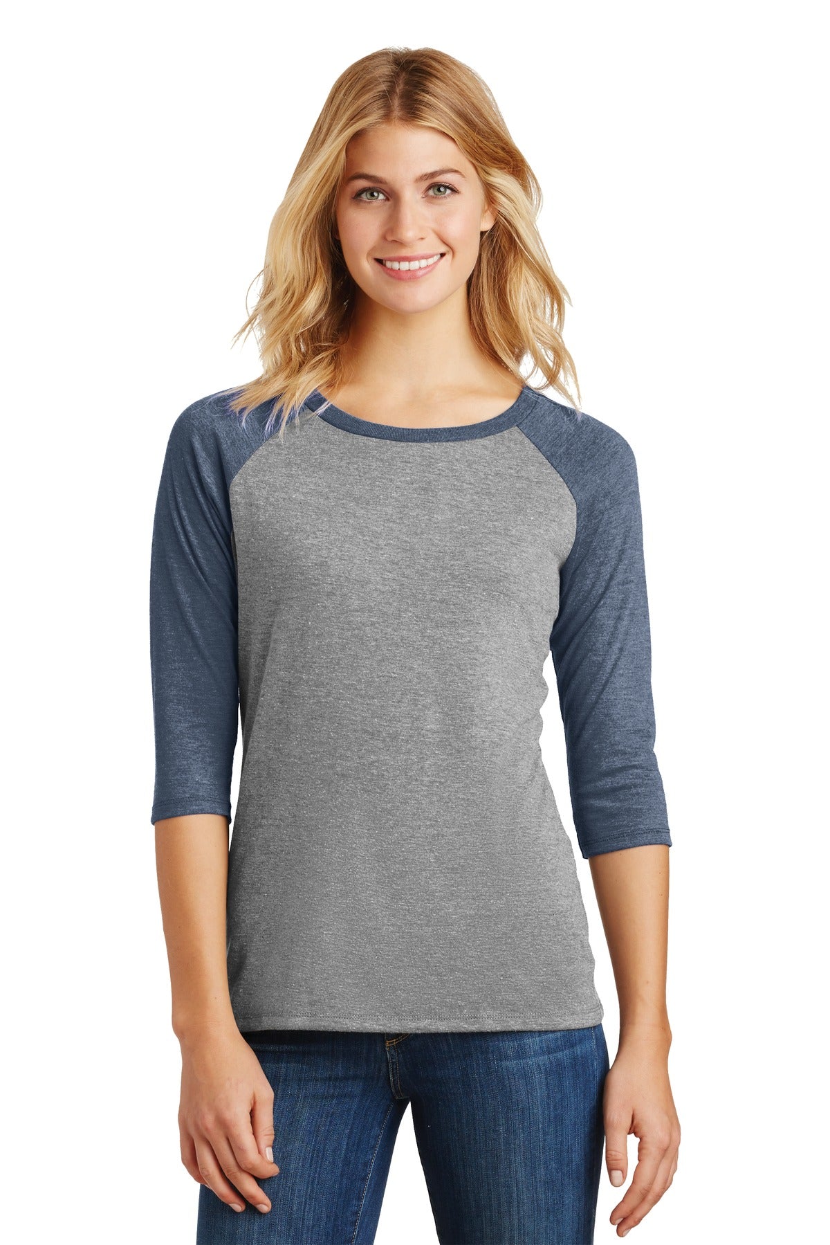 District® Women's Perfect Tri® 3/4-Sleeve Raglan