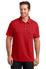 DISCONTINUED District Made® Mens Double Pocket Polo