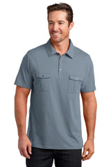 DISCONTINUED District Made® Mens Double Pocket Polo