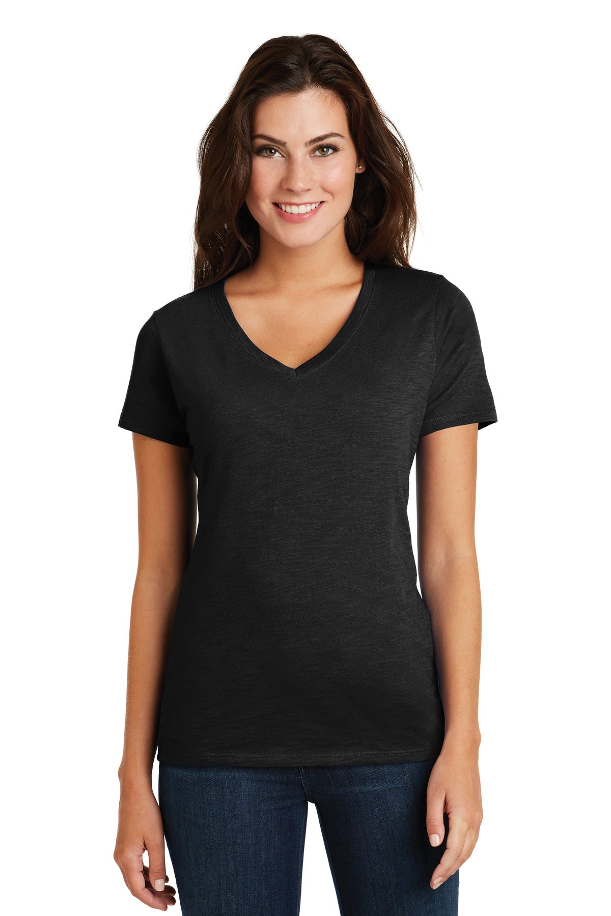 DISCONTINUED District ® Women's Super Slub® V-Neck Tee