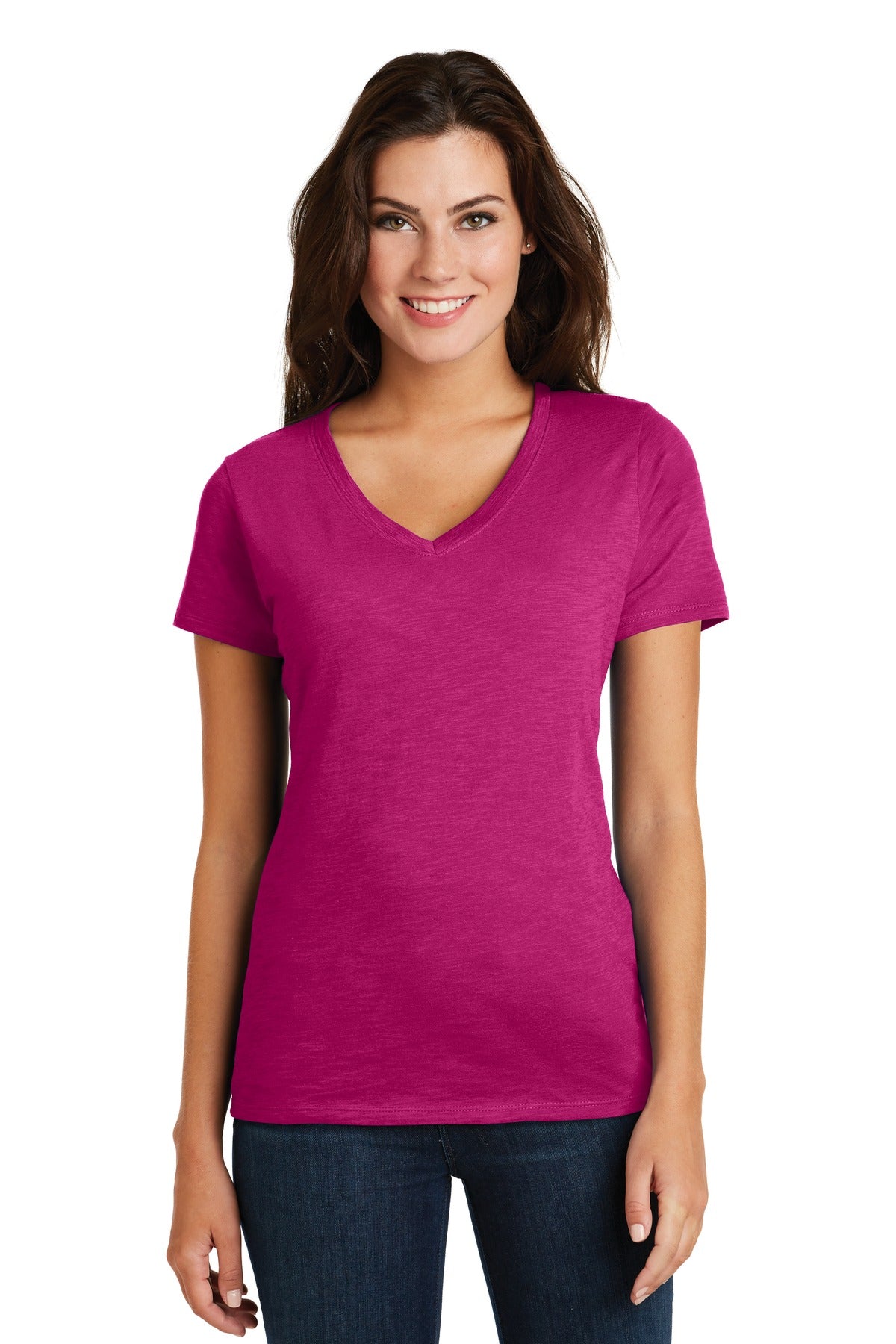 DISCONTINUED District ® Women's Super Slub® V-Neck Tee