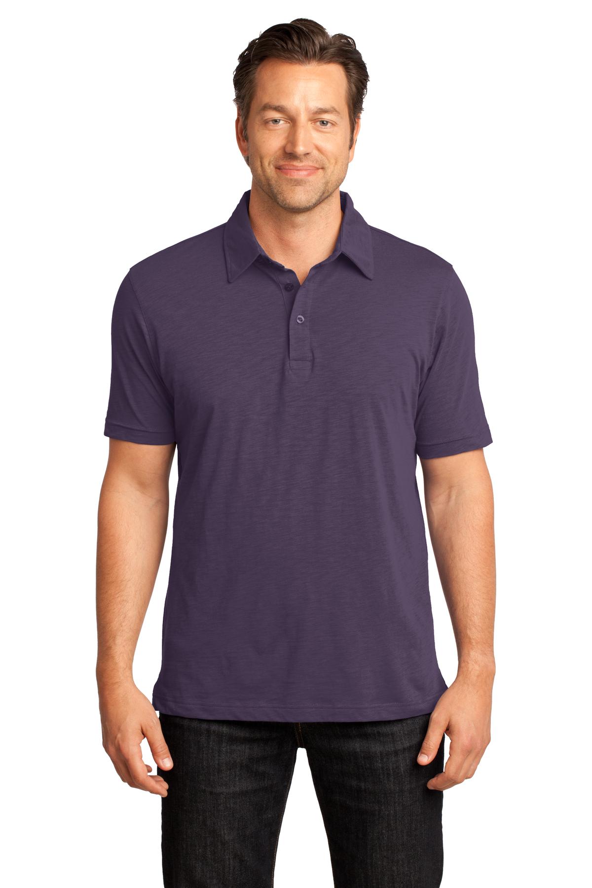 DISCONTINUED District Made® - Mens Slub Polo