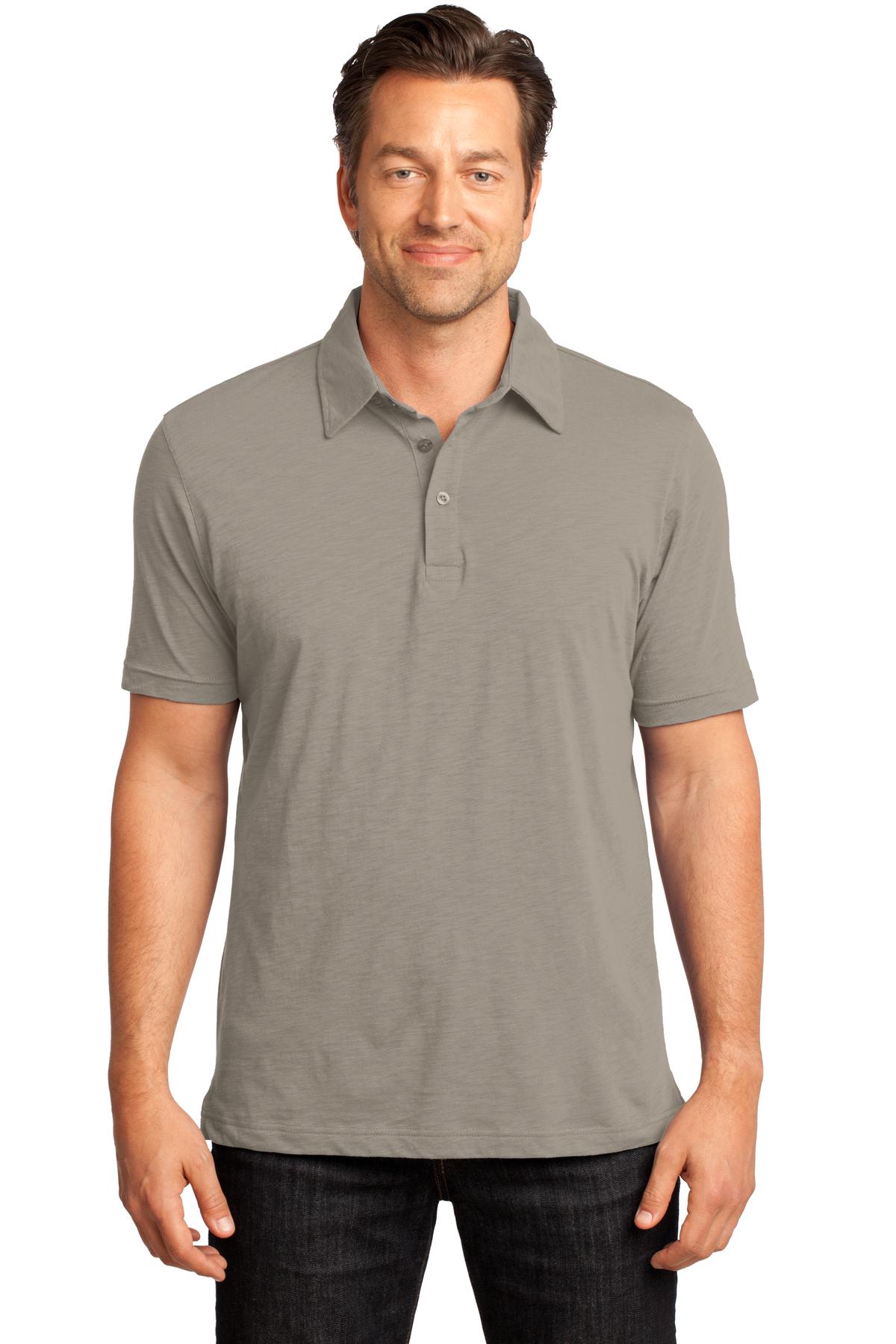 DISCONTINUED District Made® - Mens Slub Polo