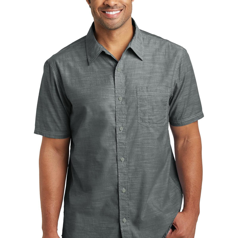 District Made® Men's Short Sleeve Washed Woven Shirt