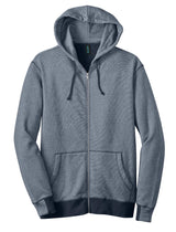 DISCONTINUED District Made® - Mens Mini Stripe Full-Zip Hoodie