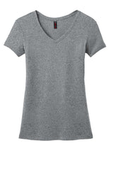 DISCONTINUED District Made® Ladies Mini Rib V-Neck Tee