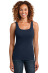 DISCONTINUED District Made® Ladies Mini Rib Racerback Tank