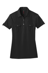 DISCONTINUED District Made® Ladies Double Pocket Polo