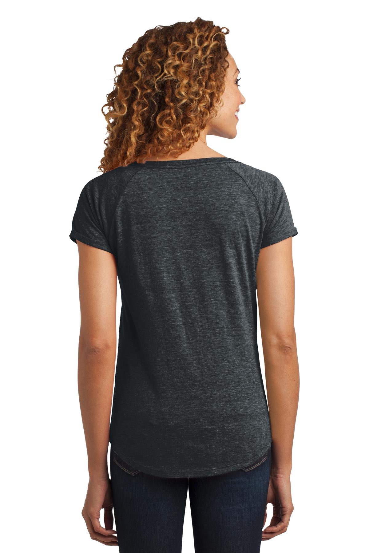 District Made® Ladies Tri-Blend Scoop Tee