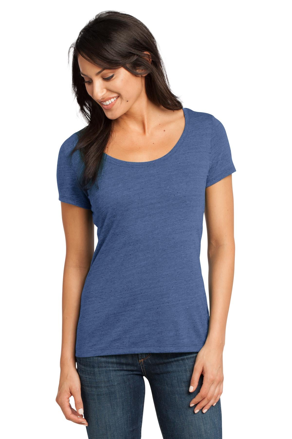 DISCONTINUED District Made® - Ladies Textured Scoop Tee