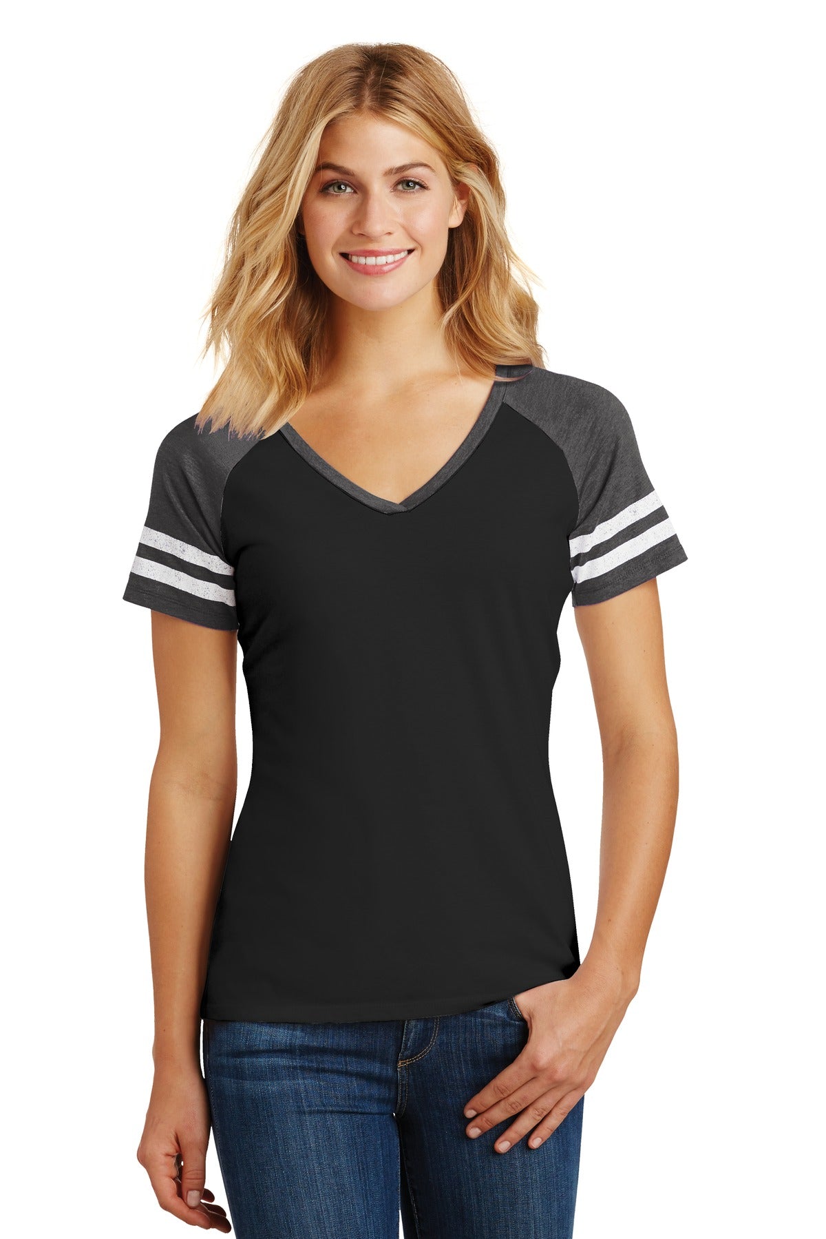 District ® Women's Game V-Neck Tee