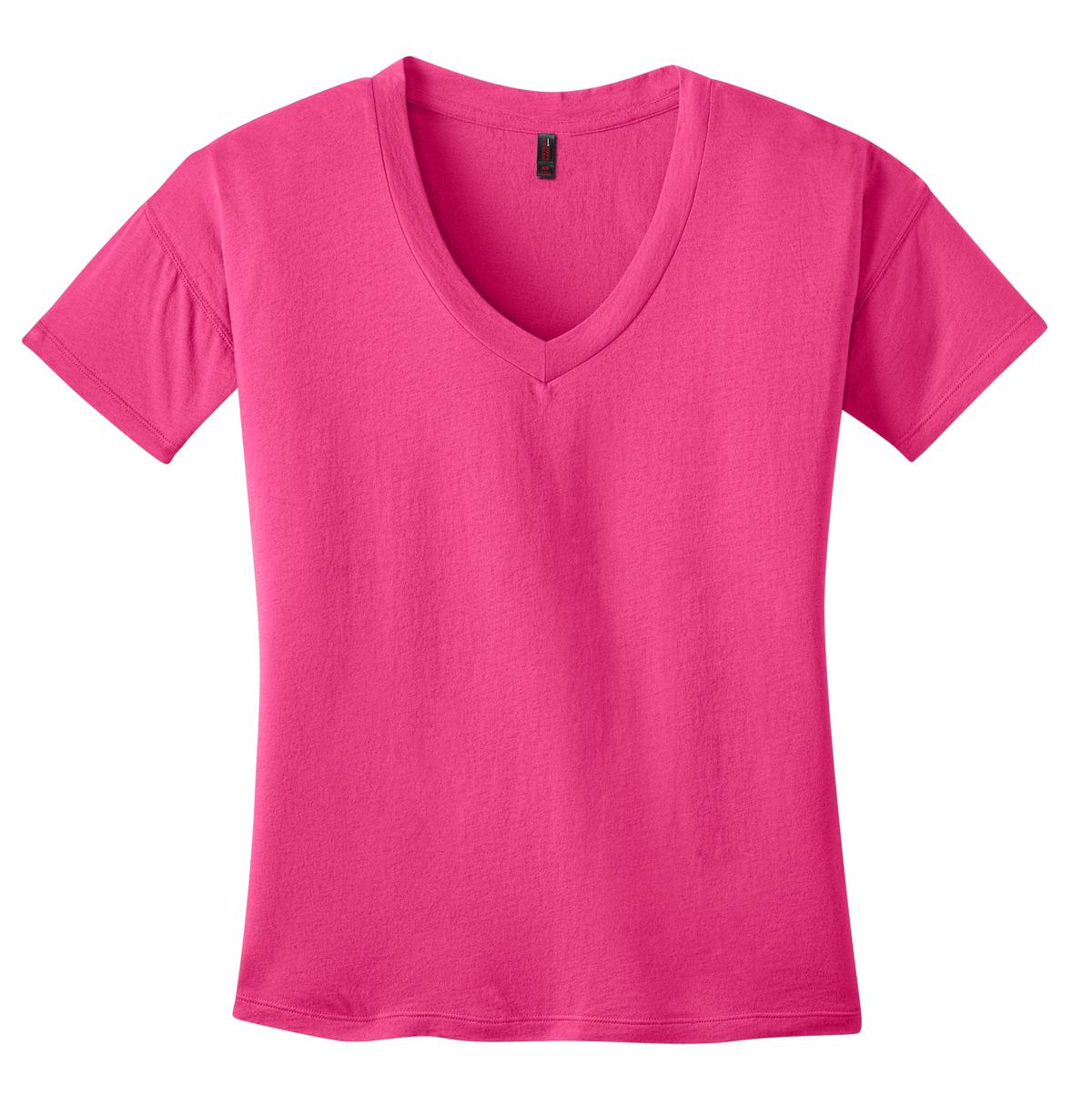 DISCONTINUED District Made® - Ladies Modal Blend Relaxed V-Neck Tee