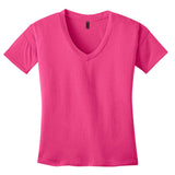 DISCONTINUED District Made® - Ladies Modal Blend Relaxed V-Neck Tee